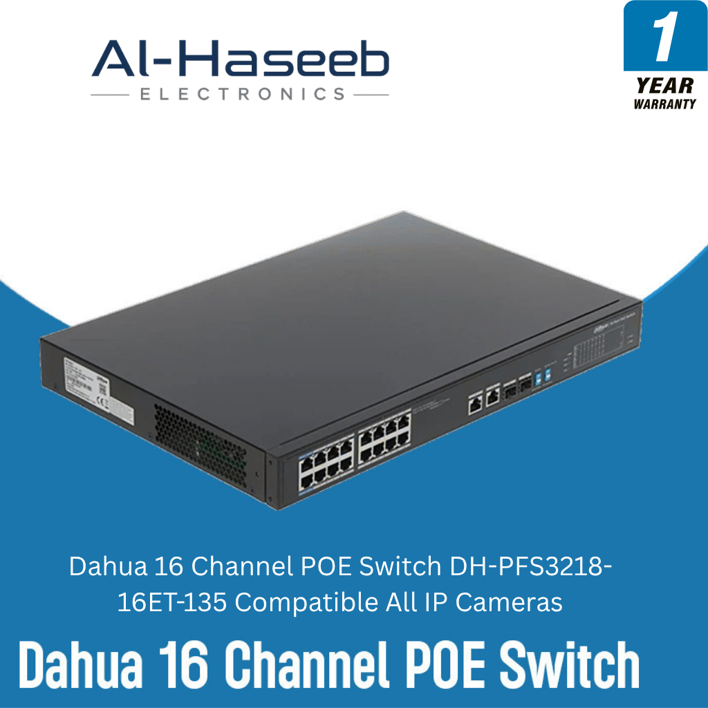 IP Camera Accessories
135W CCTV Network Switch
Security Camera Switch