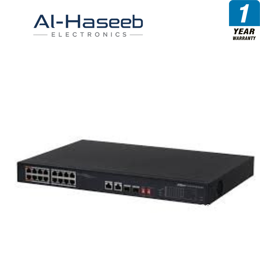 Dahua 16 Channel PoE Switch
DH-PFS3218-16ET-135