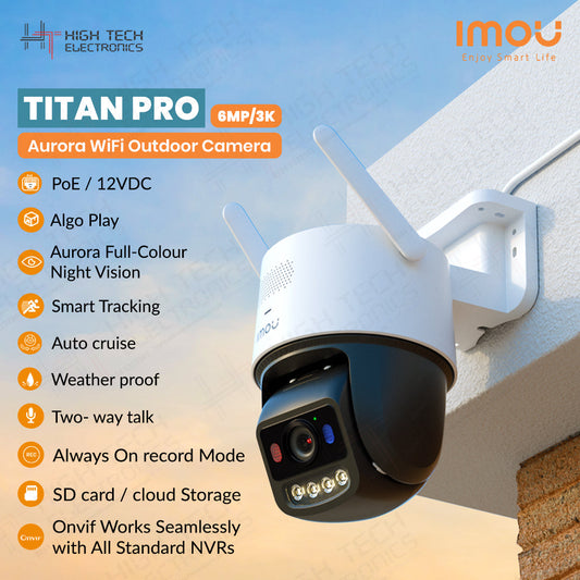 Imou Aurora Titan Pro 6MP 3K WIFi PoE Outdoor Camera